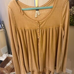 We The Free Button-Front Blouse